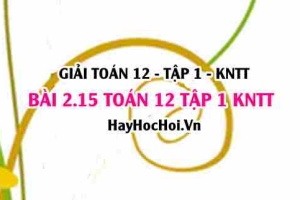 Giải 2.15 Toán 12 tập 1 SGK Kết nối tri thức